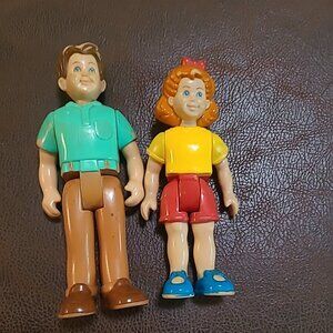 Vintage Little Tykes dollhouse Father and Girl figurine people